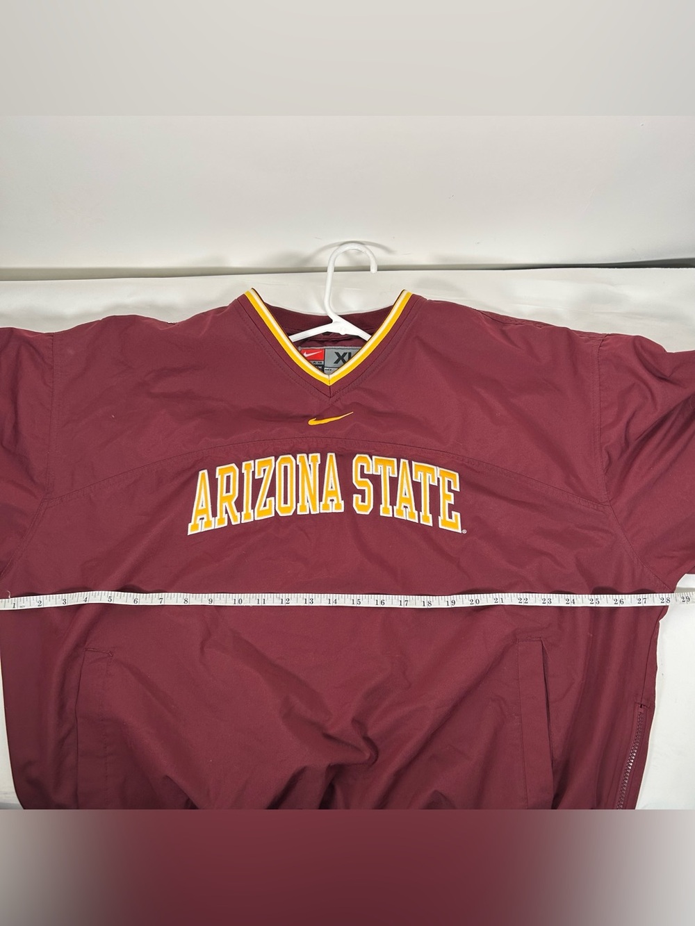 Vintage Nike Team Arizona State Sun Devils Center Swoosh Pullover Windbreaker XL - Picture 7 of 10